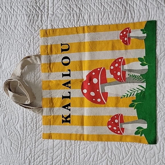 Kalalou Handbags - Kalalou Mushroom 100% Cotton Canvas Shoulder Bag One Size